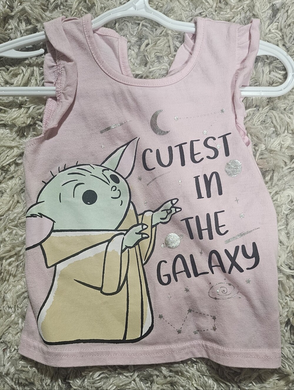 2/20$ Baby Yoda Graphic Tank Top - Kids